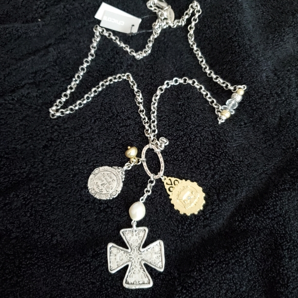 Chico's Long charm pendant necklace NWT - Picture 1 of 4